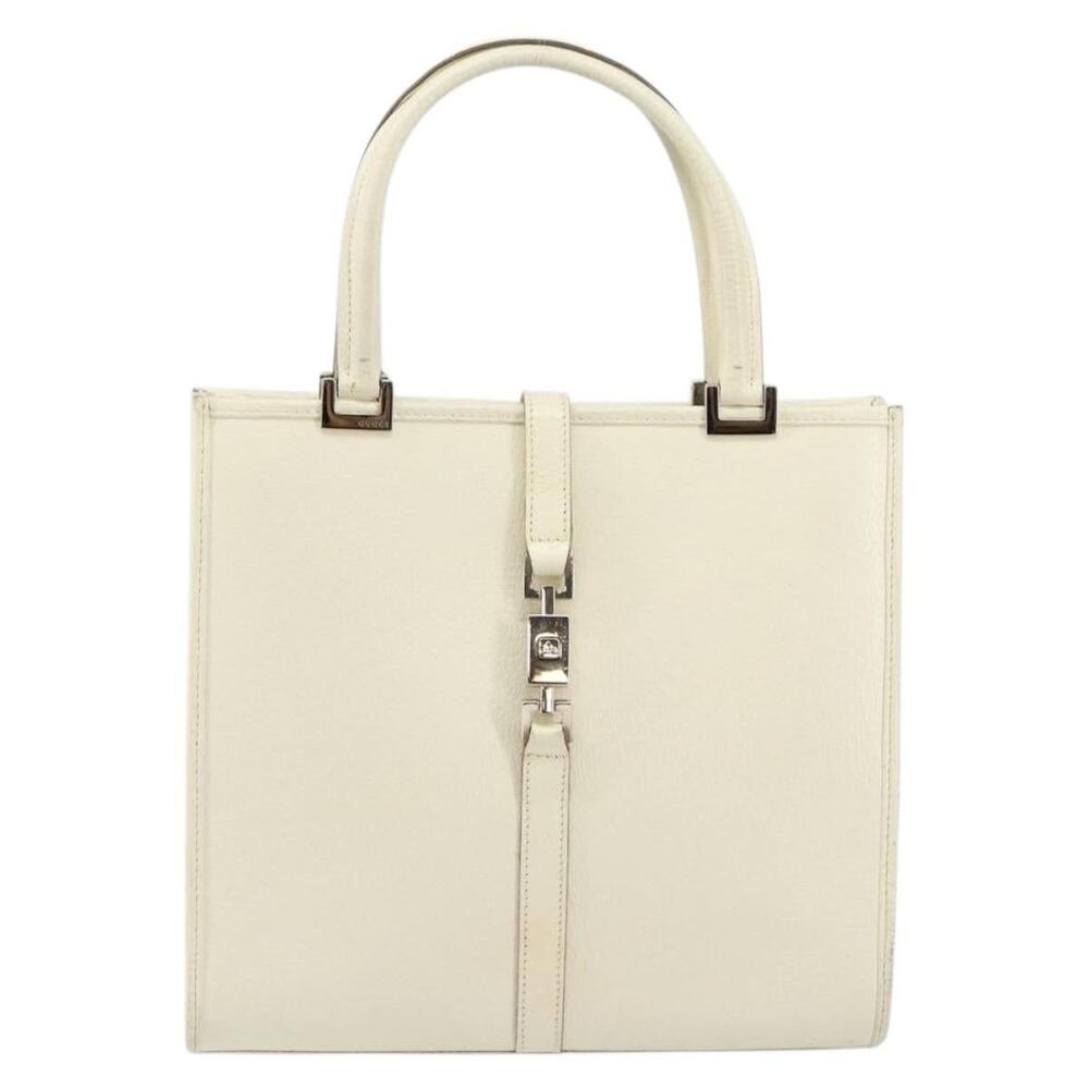 Gucci Leather Jackie Handbag White